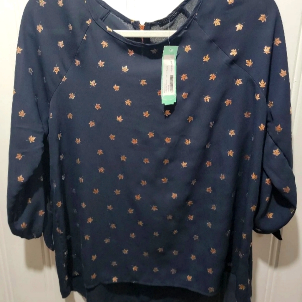 Papermoon larie tie sleeve blouse nwt medium stitch fix